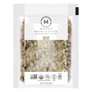Maker Overnight Oats Banana & Coffee