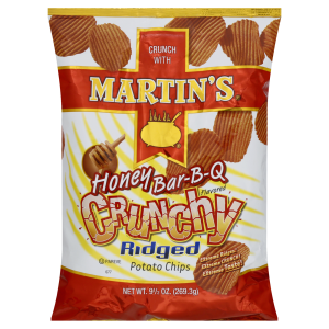 Martins Crunchy Ridged Honey Bar-B-Q Flavored Potato Chips
