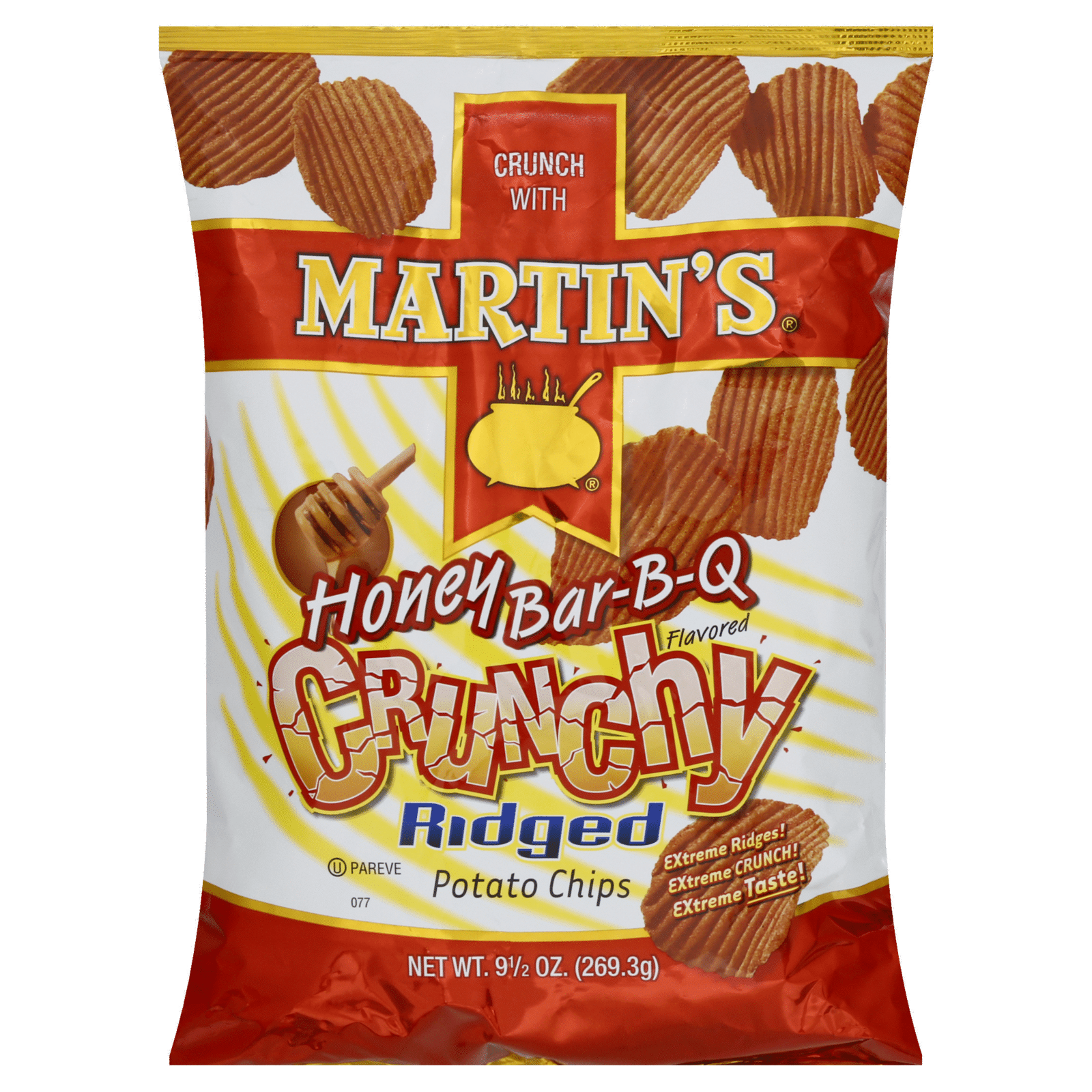 Martins Crunchy Ridged Honey Bar-B-Q Flavored Potato Chips