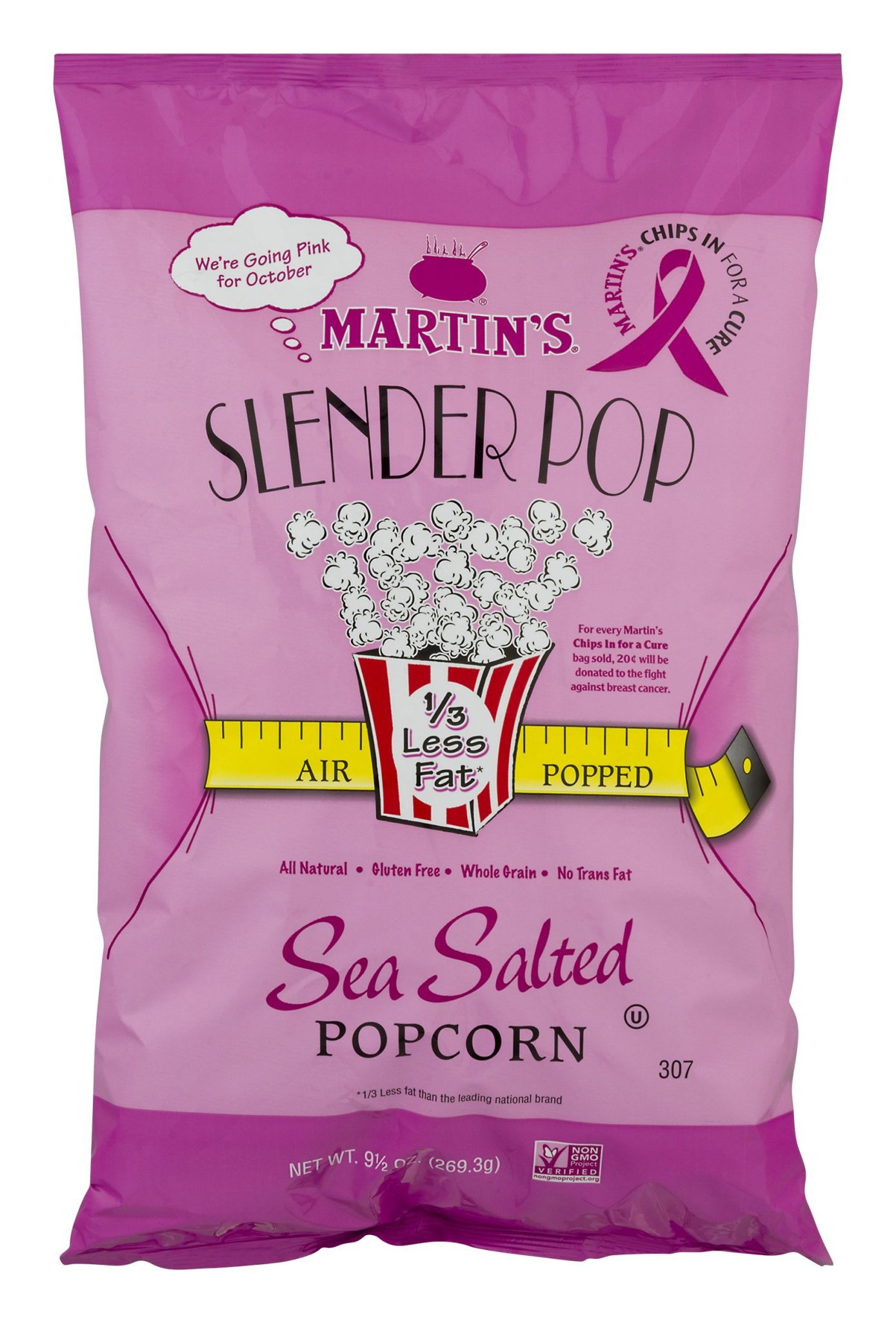 Martin's Slender Pop Popcorn Sea Salted