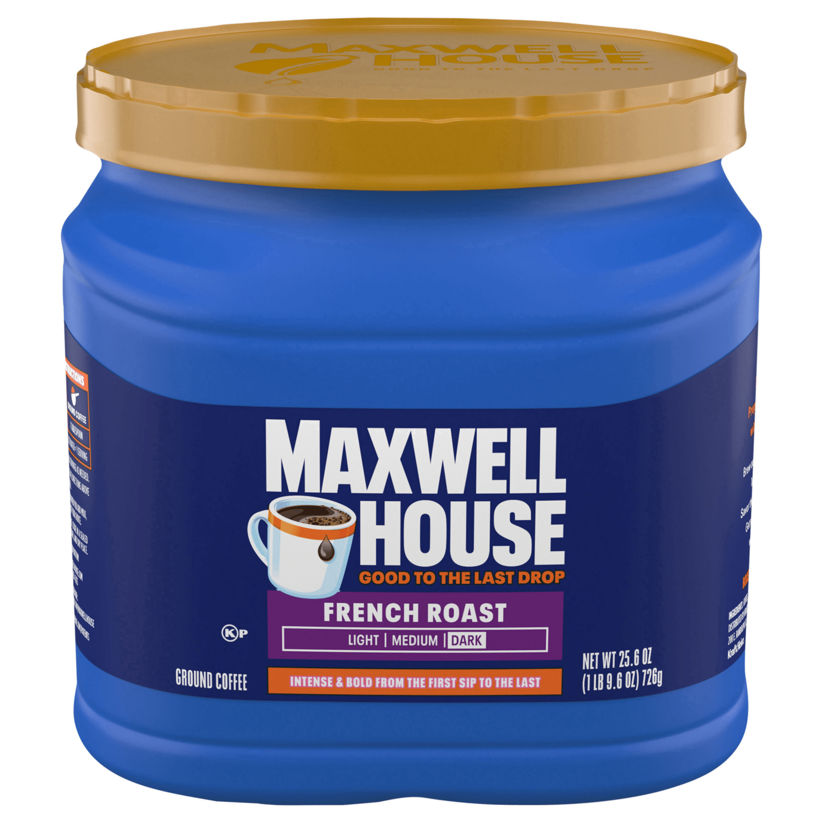 Maxwell House Dark French Roast Ground Coffee Caffeinated