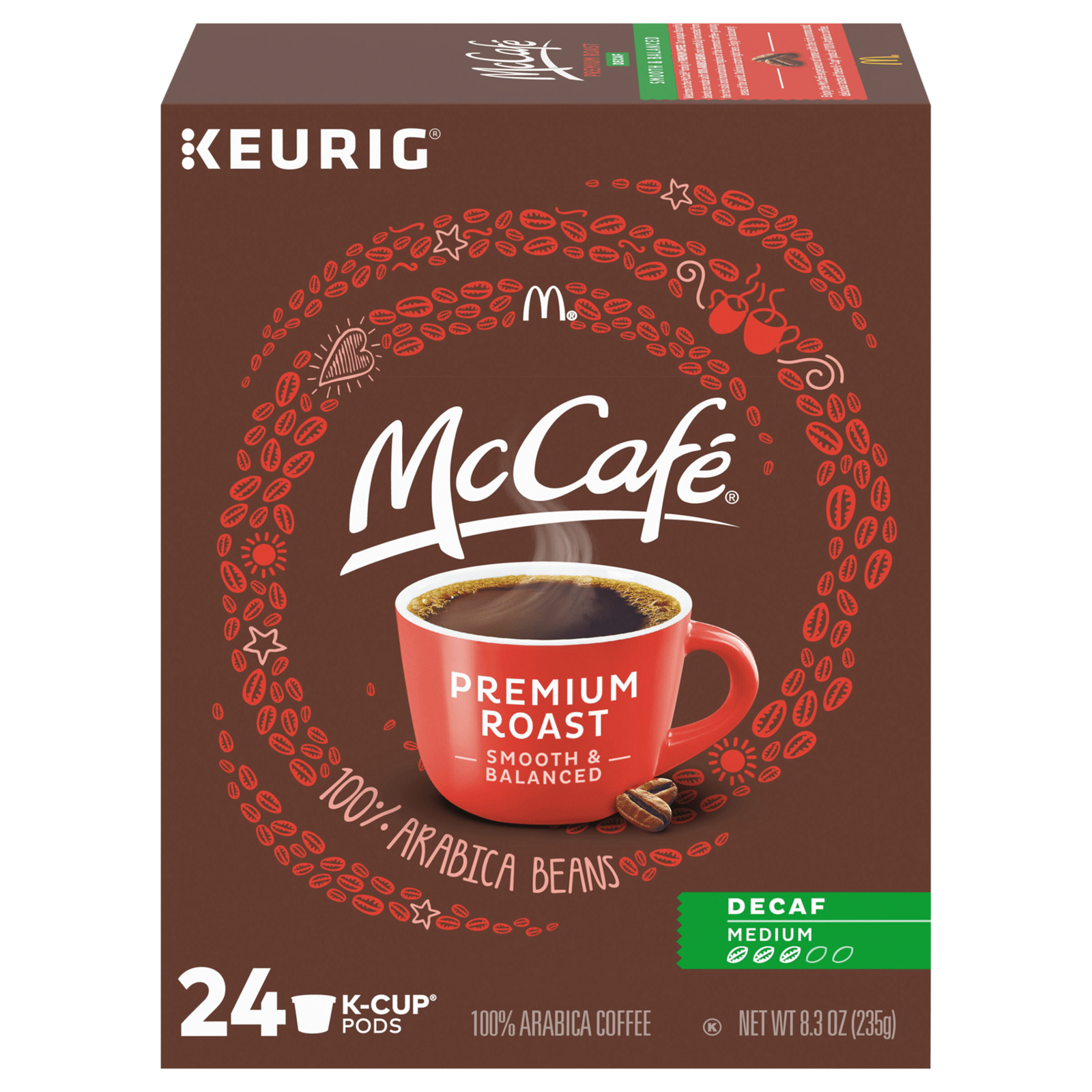 McCafe Premium Roast Medium Smooth & Balanced Decaf