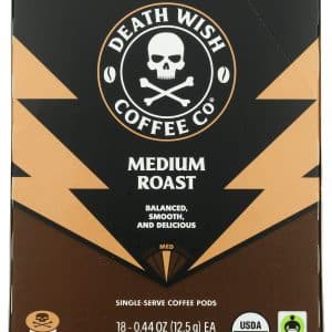 Death Wish Coffee Co Medium Roast Coffee Pods 18 Each