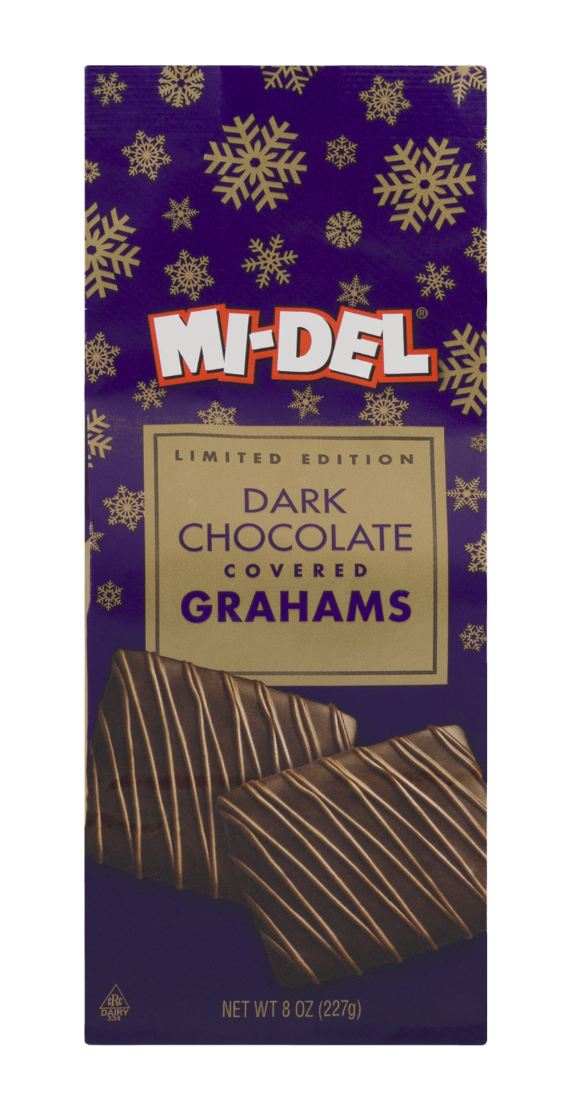 MI-DEL Covered Grahams Dark Chocolate
