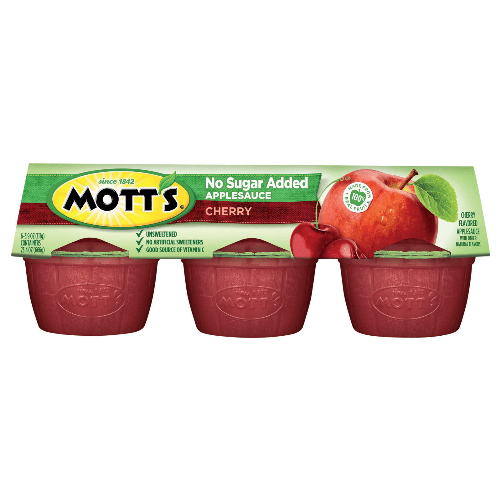 Mott's Applesauce Cherry No Sugar Added