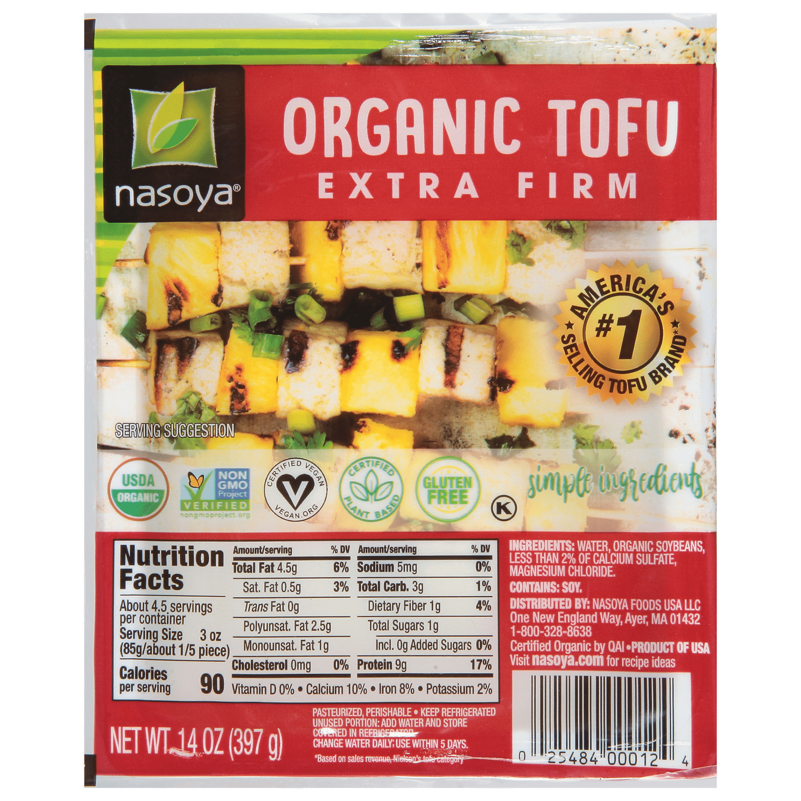 Nasoya Tofu Extra Firm Organic