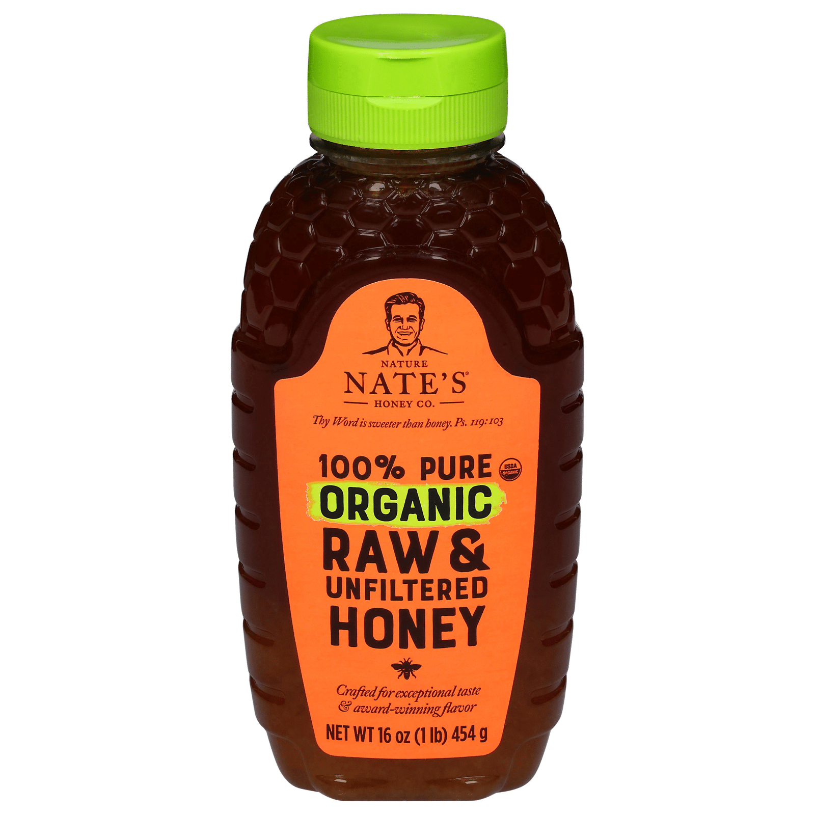 Nature Nate's Honey Co. 100% PURE ORGANIC RAW & UNFILTERED HONEY