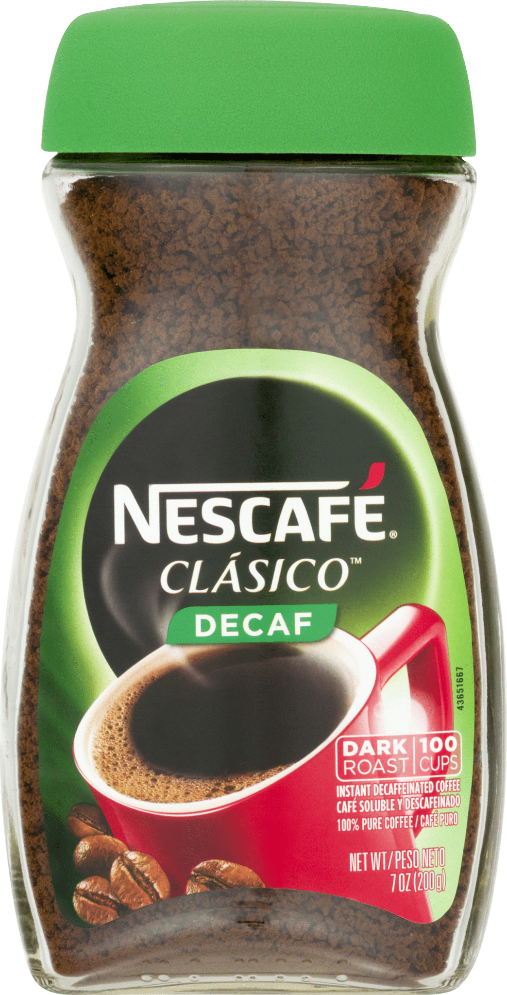 Nescafe Clasico Decaf Instant Coffee Dark Roast