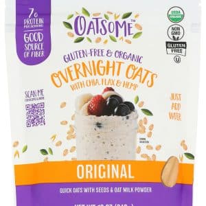 Oatsome Organic Original Overnight Oats with Chia, Flax & Hemp