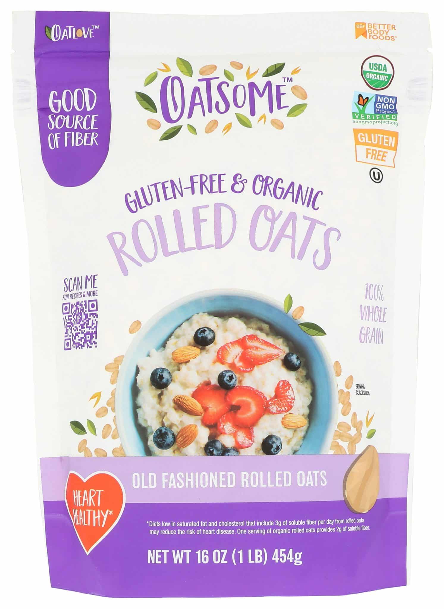 Oatsome Old Fashioned Rolled Oats Organic