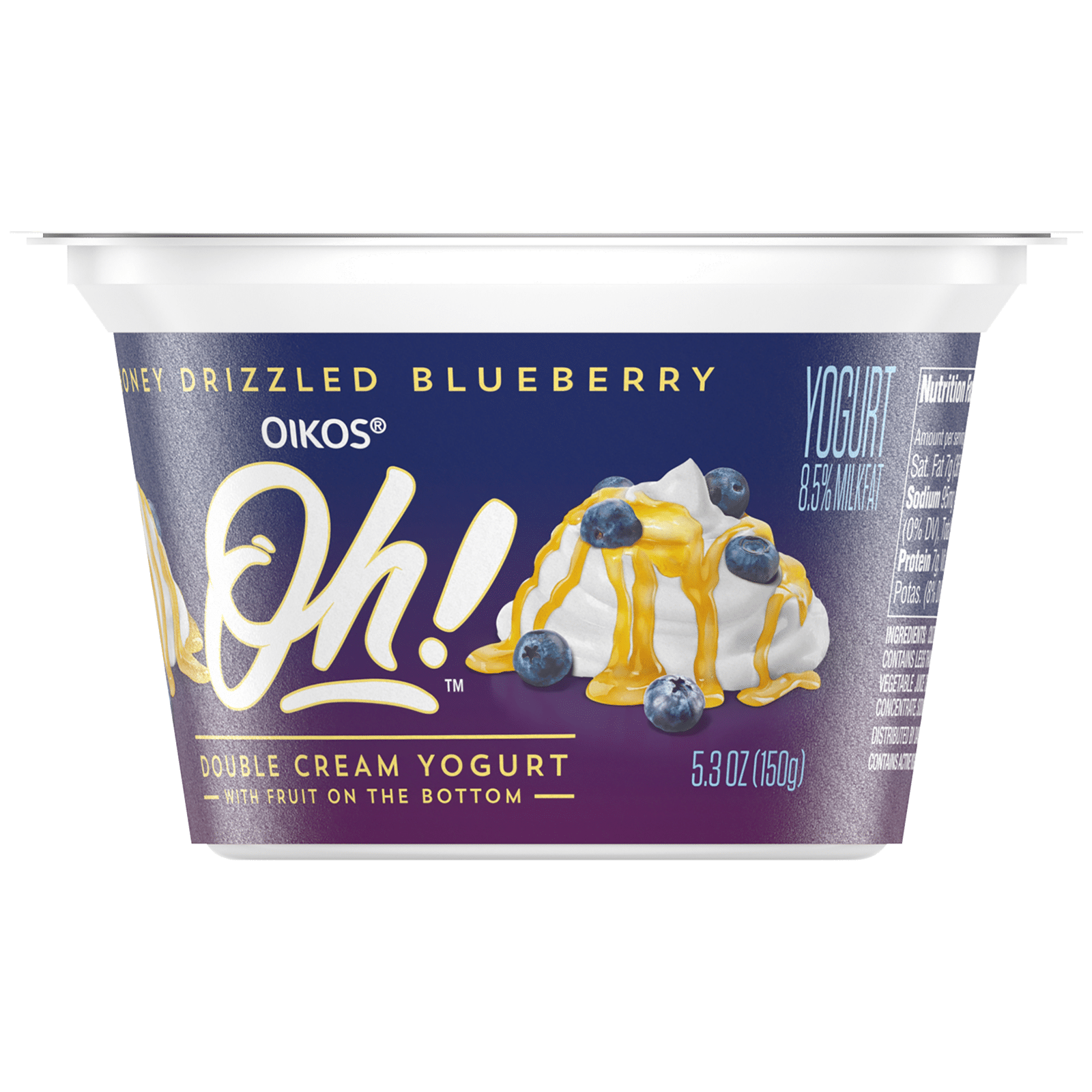 Oikos Oh! Honey Drizzled Blueberry Double Cream Yogurt