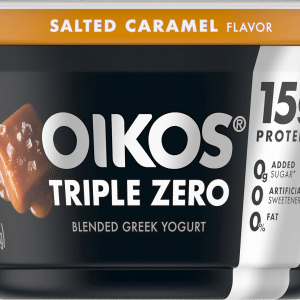 Oikos Triple Zero Blended Greek Nonfat Yogurt Salted Caramel