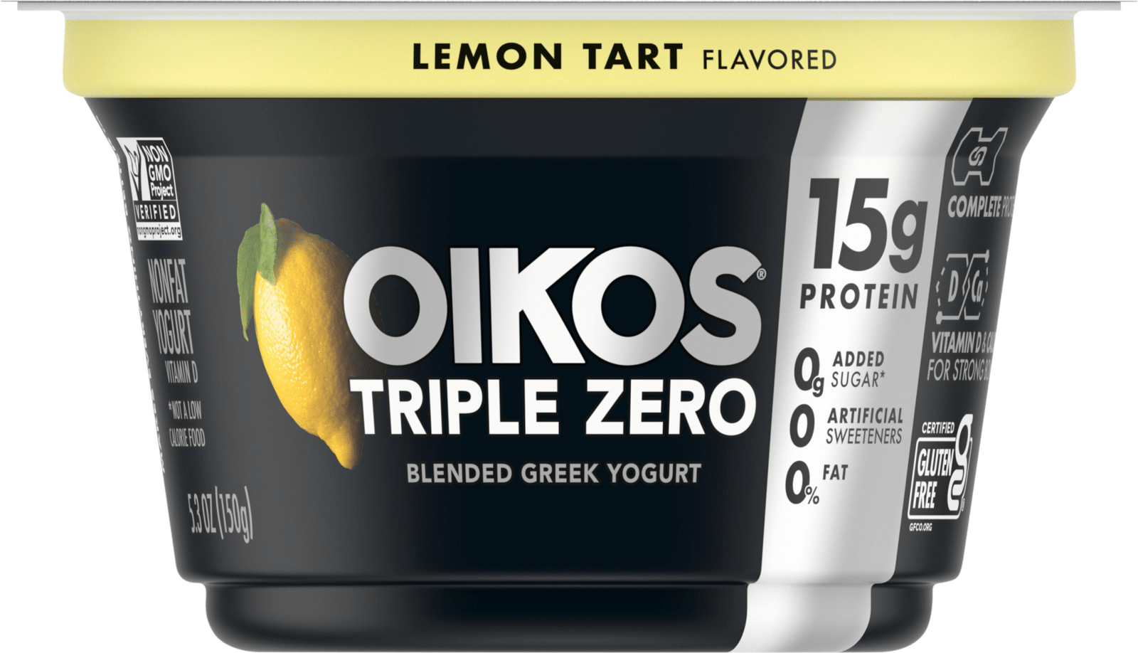 Oikos Triple Zero Greek Yogurt Lemon Tart