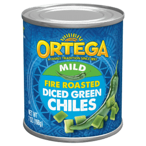 Ortega Diced Green Chiles Fire Roasted Mild