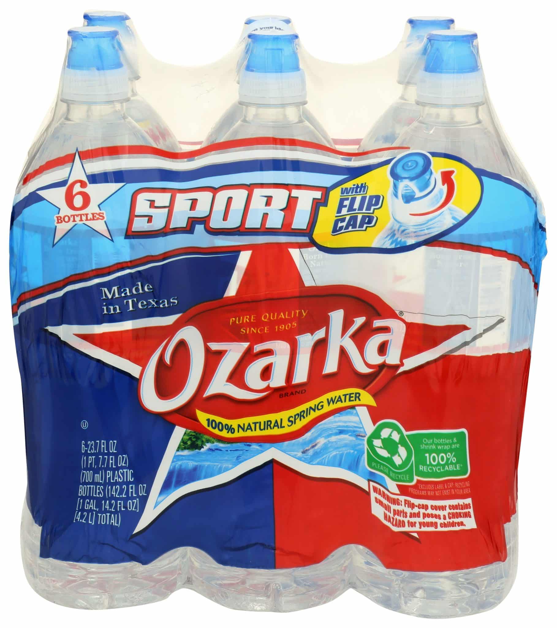 Ozarka Brand 100% Natural Spring Water 6 Each