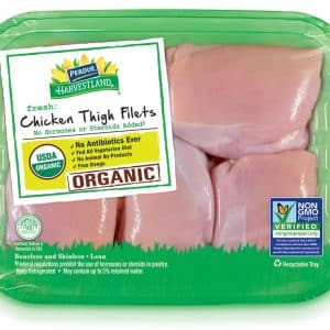 PERDUE Harvestland Organic Fresh Boneless Skinless Chicken Thighs