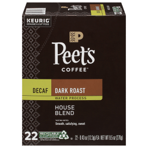 Peet's Coffee  Dark Roast  Decaf Coffee K-Cup Pods