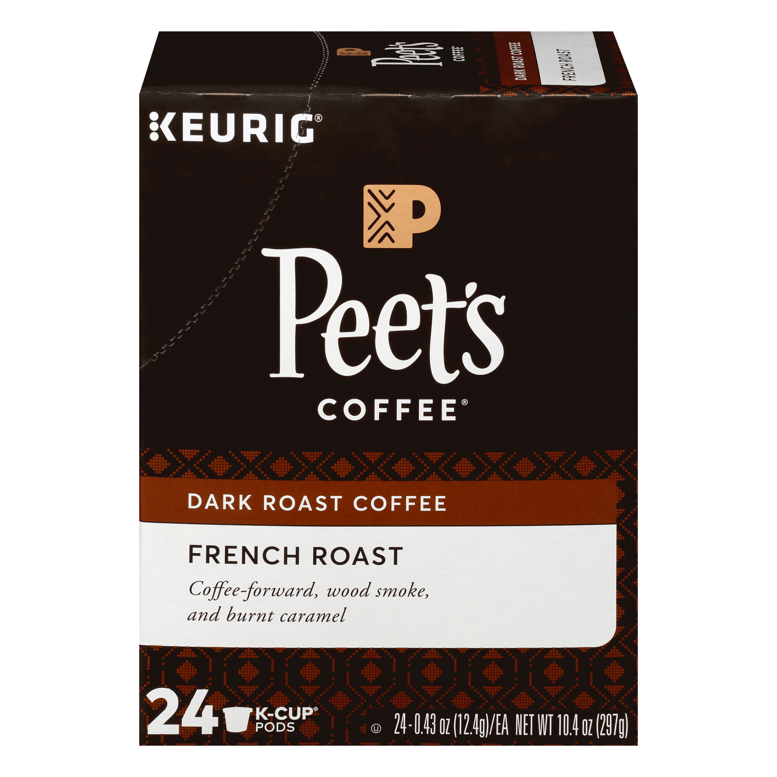 Peets Coffee Dark Roast K-Cup Pods French Roast Coffee