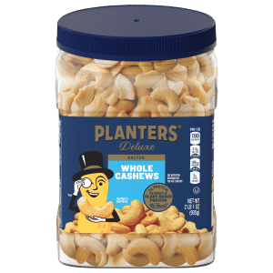 Planters Deluxe Whole Cashews Salted