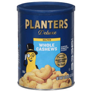 Planters Deluxe Whole Cashews Salted
