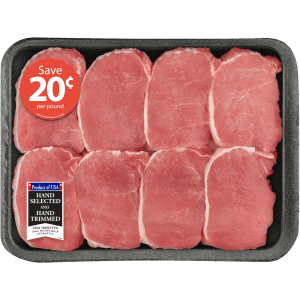 Pork Center Cut Loin Chops Boneless Family Pack