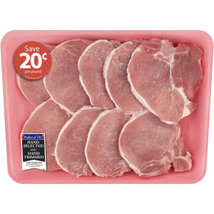Pork Center Cut Loin Chops Thin Bone-In