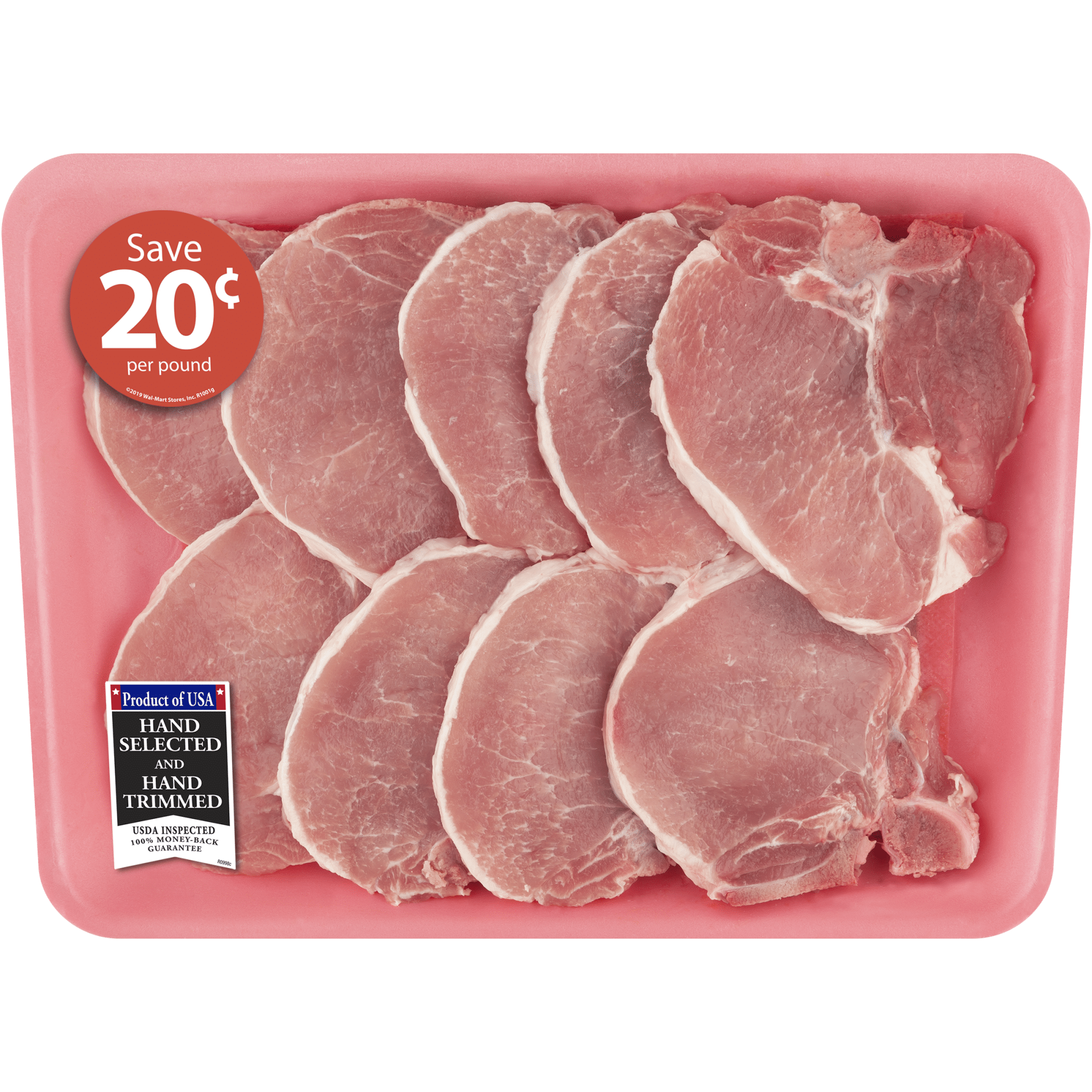 Pork Center Cut Loin Chops Thin Bone-In