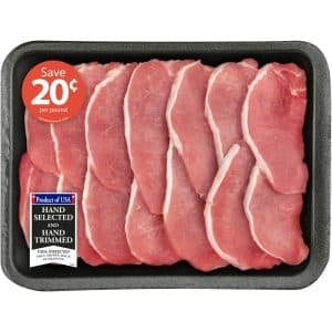 Pork Center Cut Loin Chops Thin Boneless Family Pack