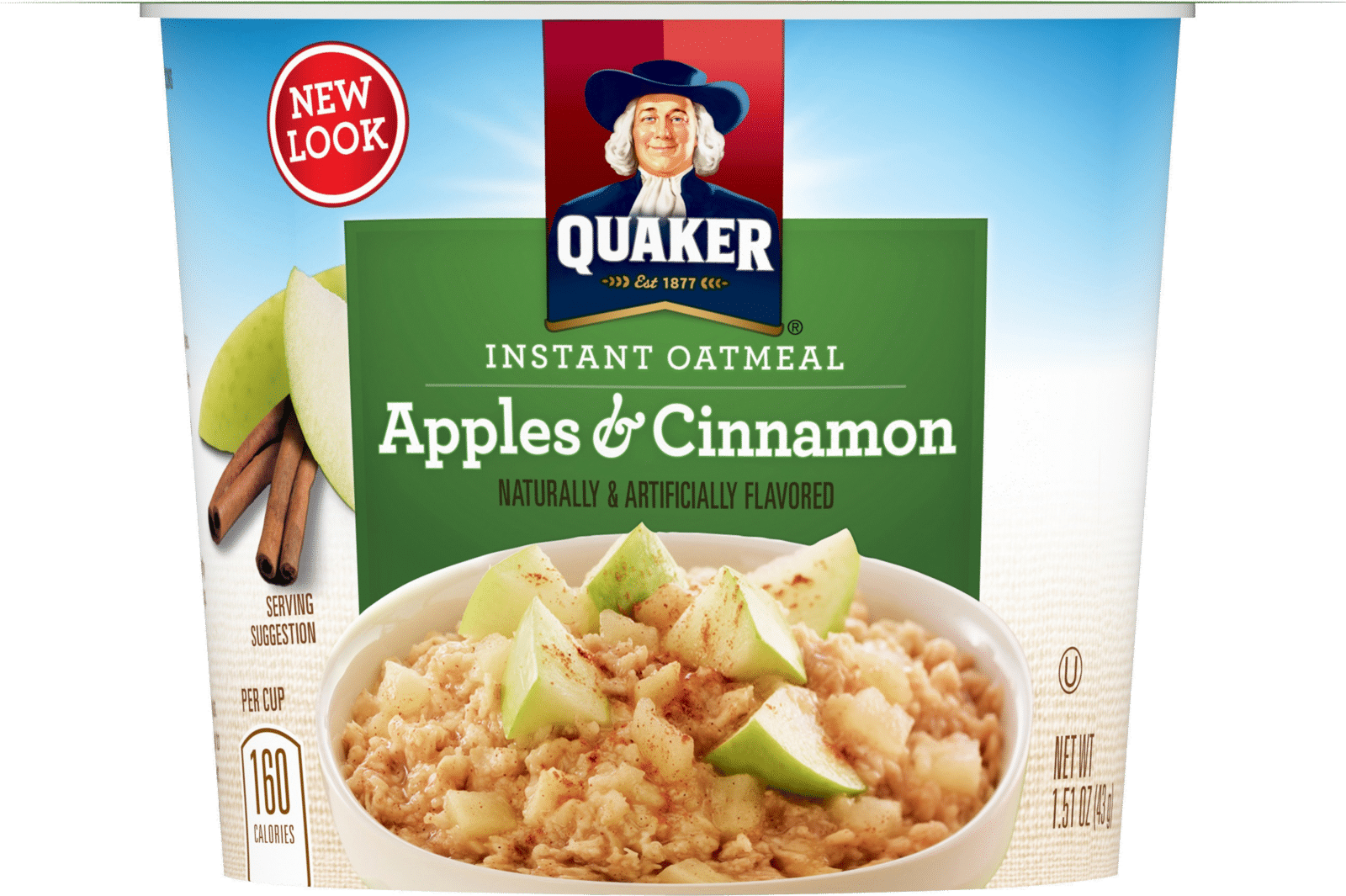 Quaker Apples & Cinnamon Instant Oatmeal