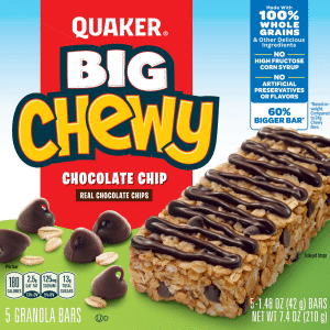 Quaker Big Chewy Chocolate Chip Granola Bars 5 Ea