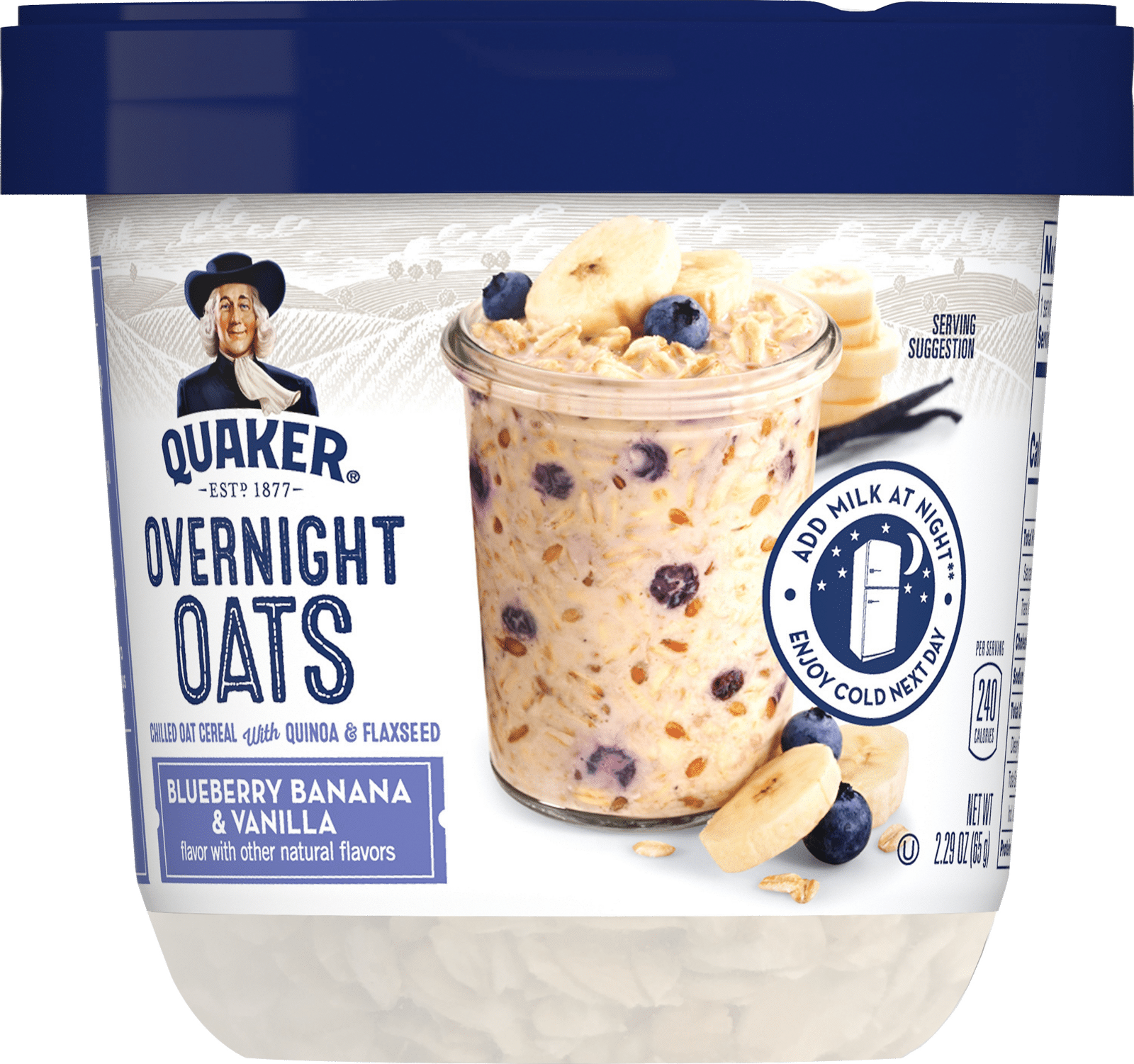 Quaker Blueberry Banana & Vanilla Overnight Oats