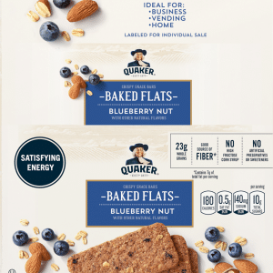 Quaker Blueberry Nut Baked Flats 9 ea