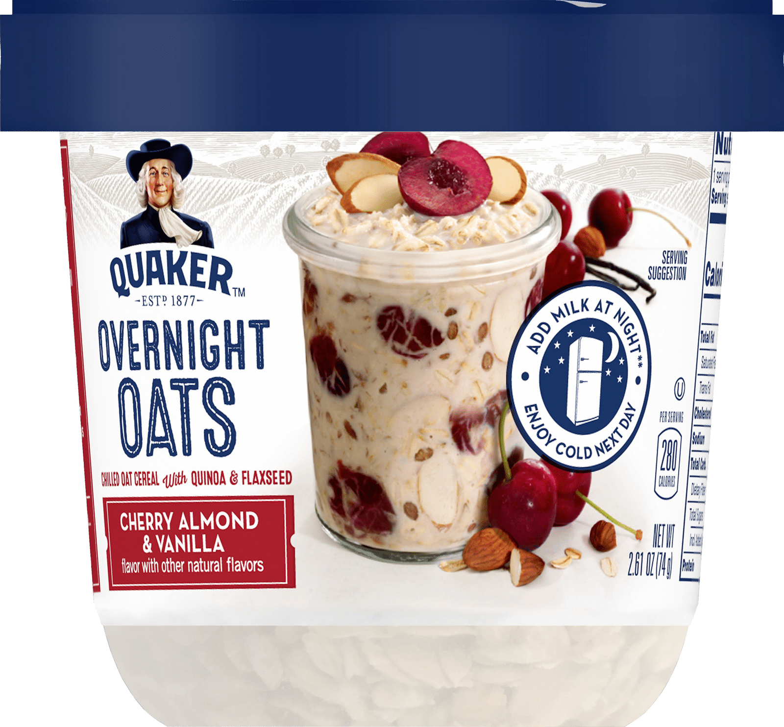Quaker Cherry Almond & Vanilla Overnight Oats