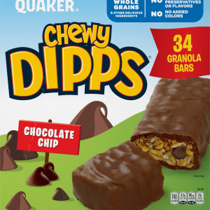 Quaker Chewy Dipps Chocolate Chip Granola Bars 34 Ea