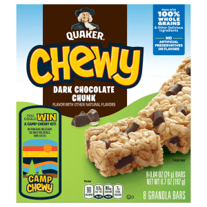 Quaker Chewy Granola Bars Dark Chocolate Chunk