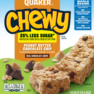 Quaker Peanut Butter Chocolate Chip Chewy Granola Bars 8 Ea