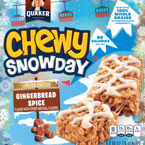 Quaker Chewy Snowday Gingerbread Spice Granola Bars 8 ea