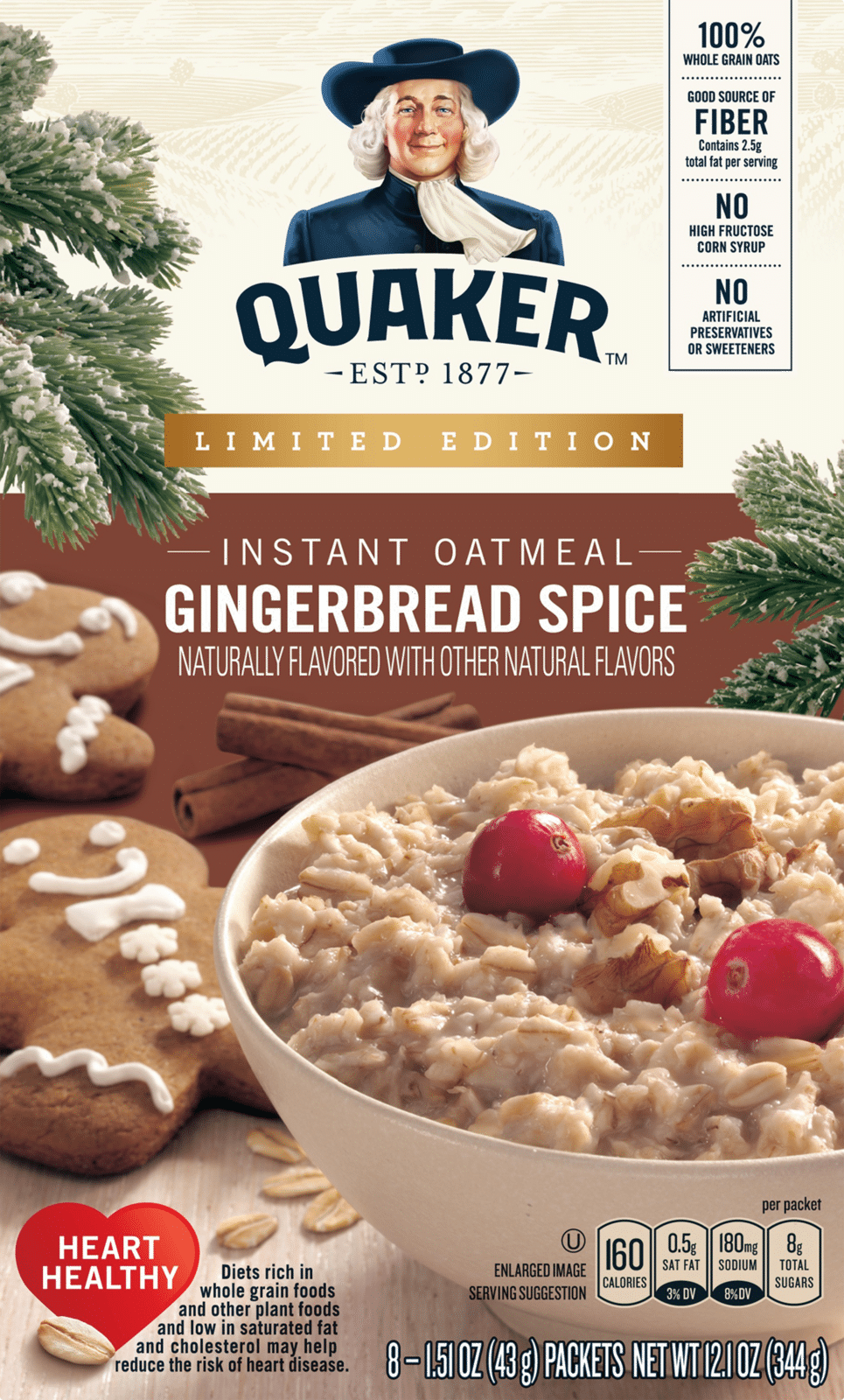 Quaker Gingerbread Spice Instant Oatmeal