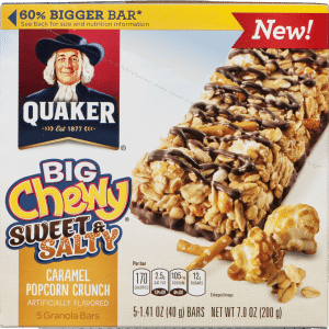 Quaker Granola Bars Big Chewy Sweet & Salty Caramel Popcorn Crunch