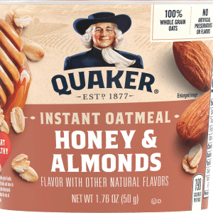 Quaker Honey & Almonds Instant Oatmeal
