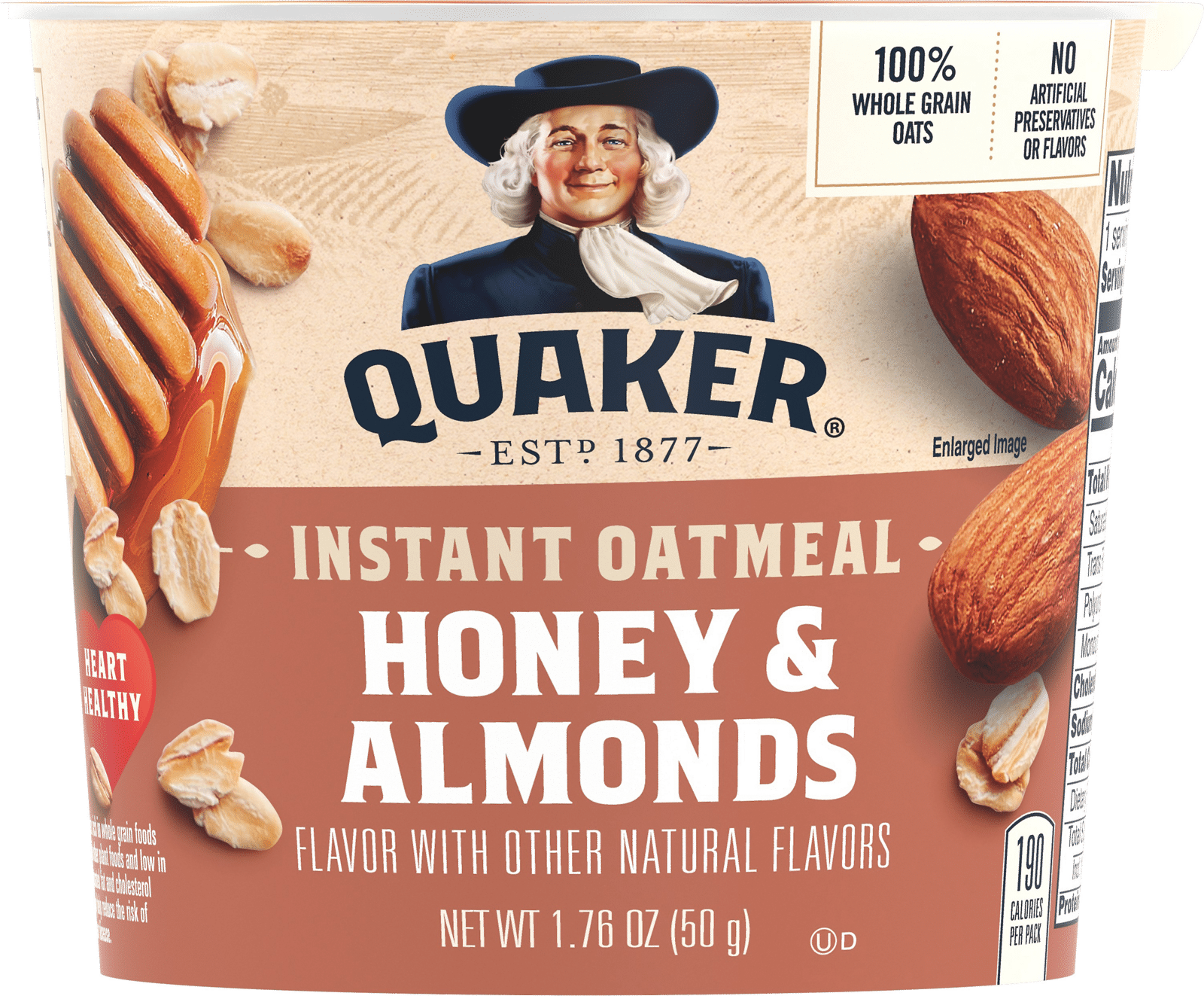 Quaker Honey & Almonds Instant Oatmeal
