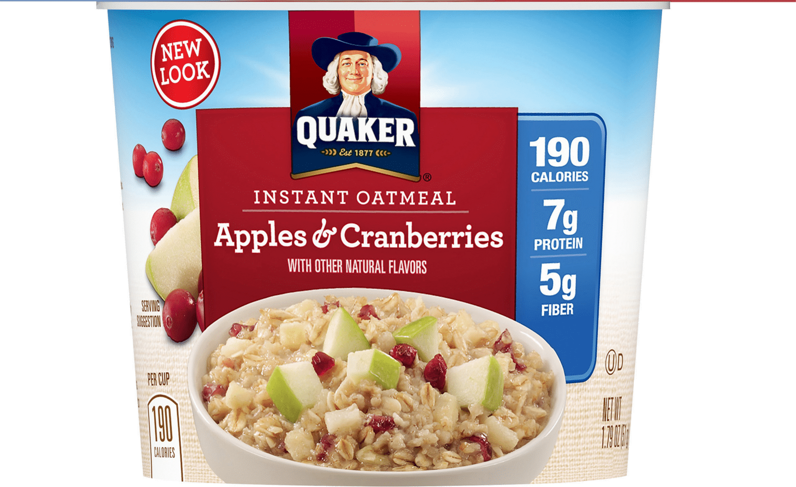 Quaker Instant Oatmeal Apples & Cranberries
