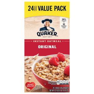 Quaker Original Instant Oatmeal Value Pack 24 Ea
