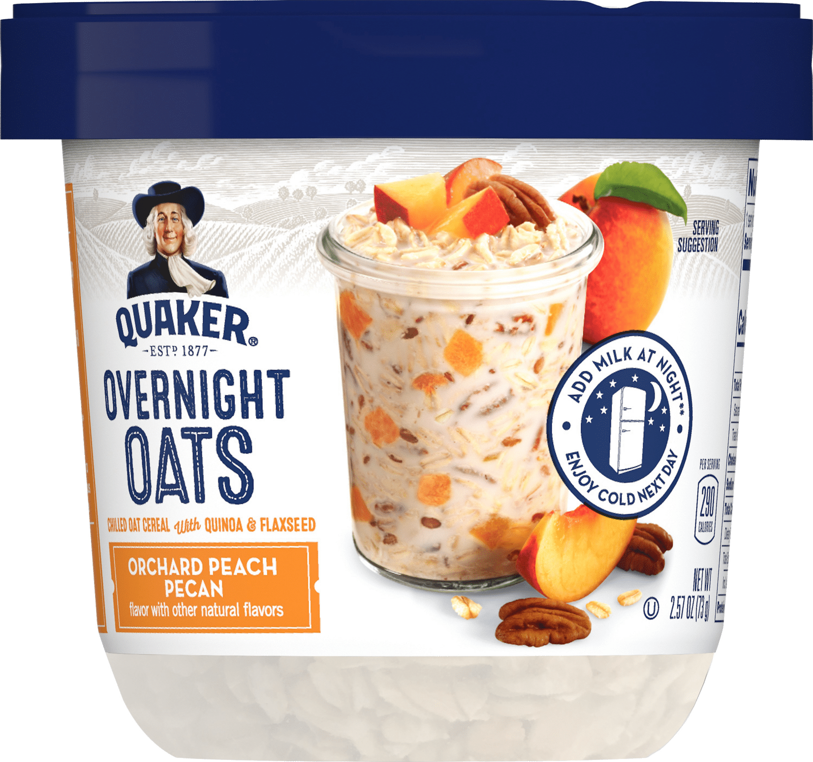 Quaker Orchard Peach Pecan Overnight Oats