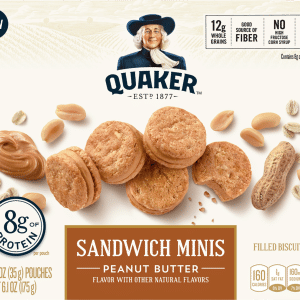 Quaker Sandwich Minis Peanut Butter Filled Biscuit Bites 5 0 ea