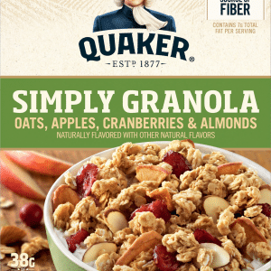 Quaker Oats Apples Cranberries & Almonds Simply Granola