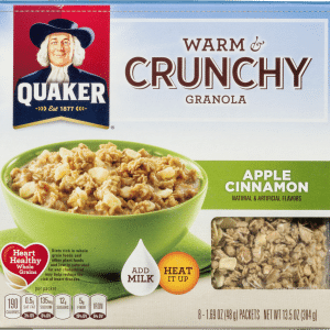 Quaker Apple Cinnamon Warm & Crunchy Granola 8 Ea