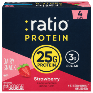 Ratio Protein Strawberry Dairy Snack