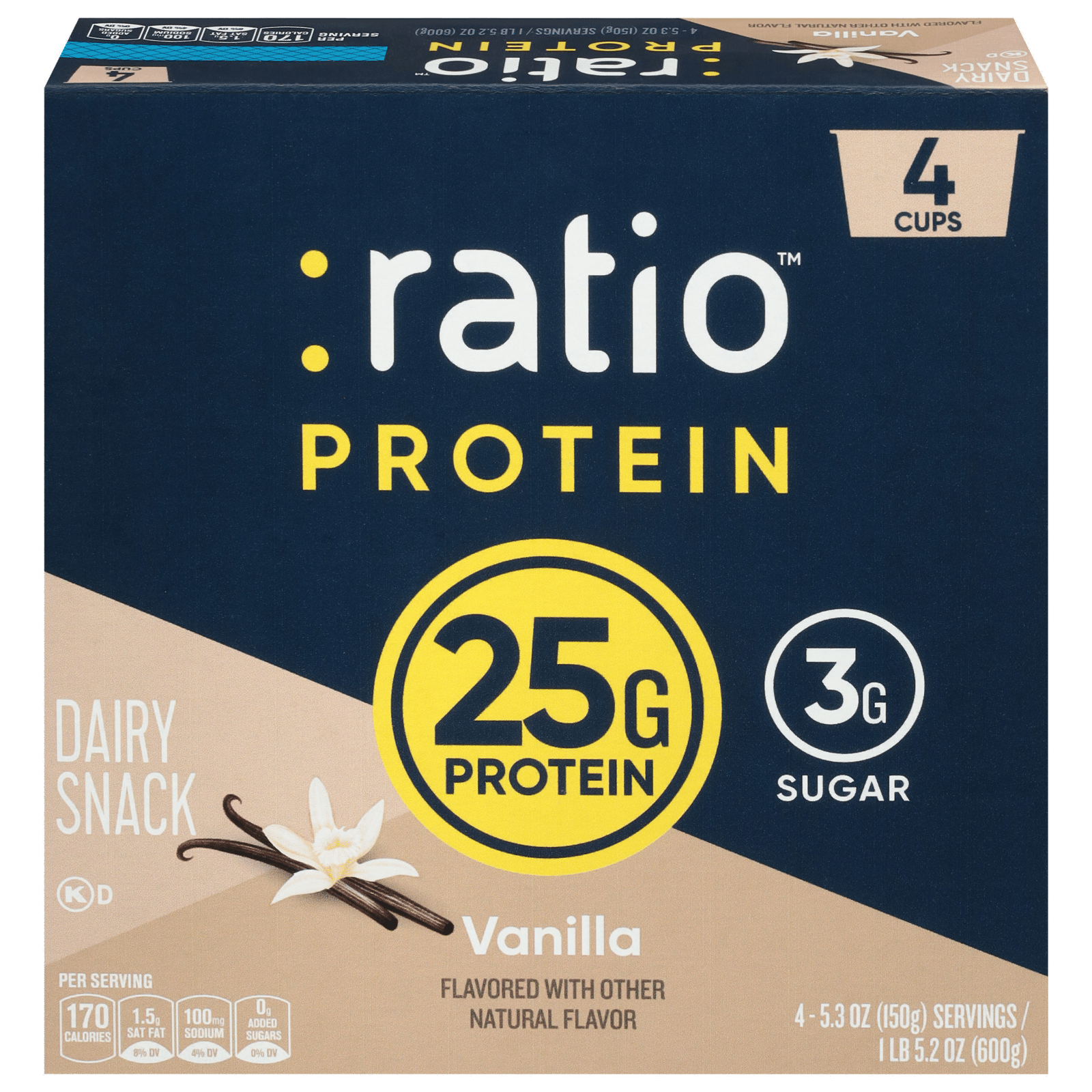 Ratio Protein Vanilla Dairy Snack
