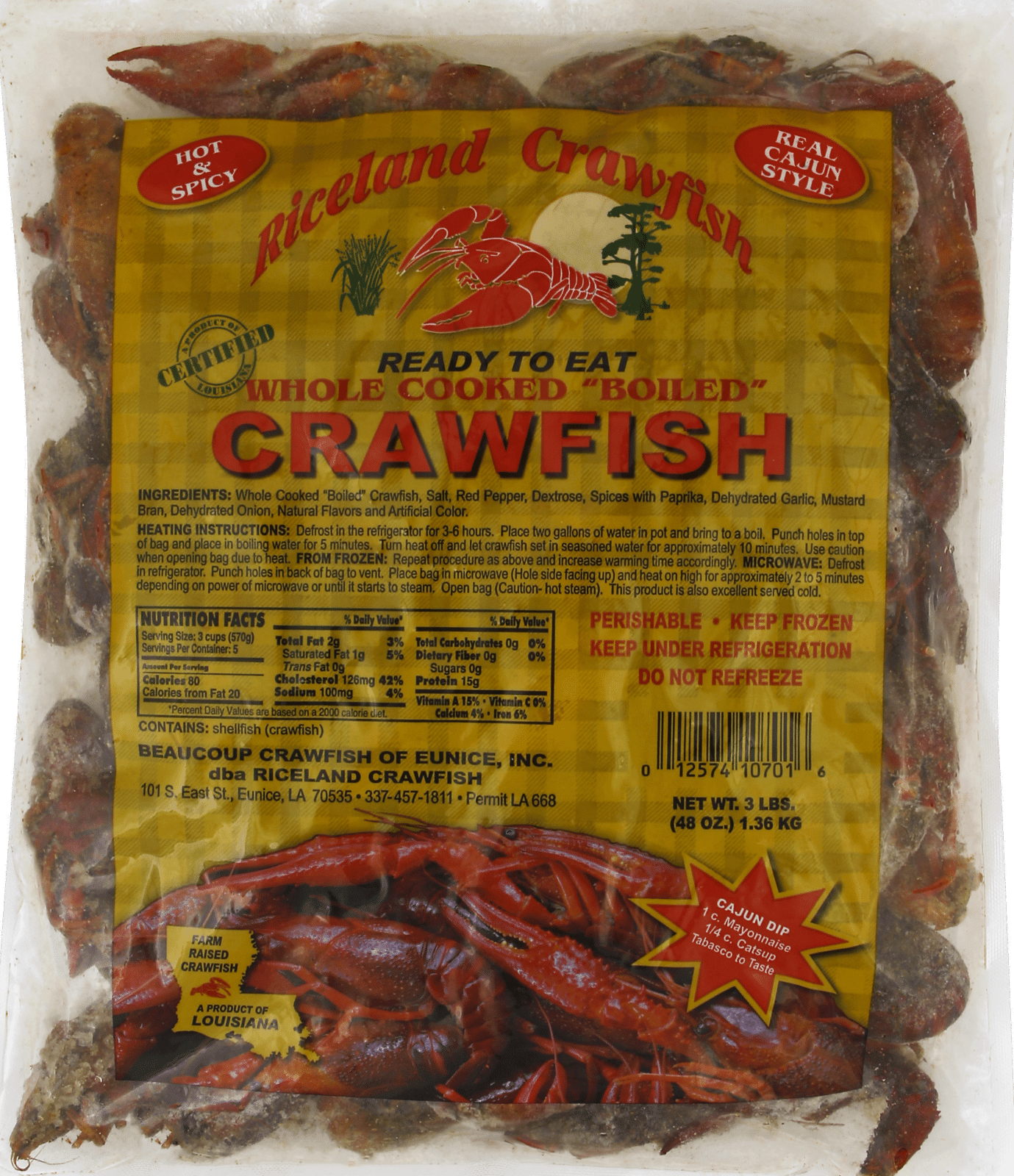 Riceland Crawfish Boiled Whole Crawfish